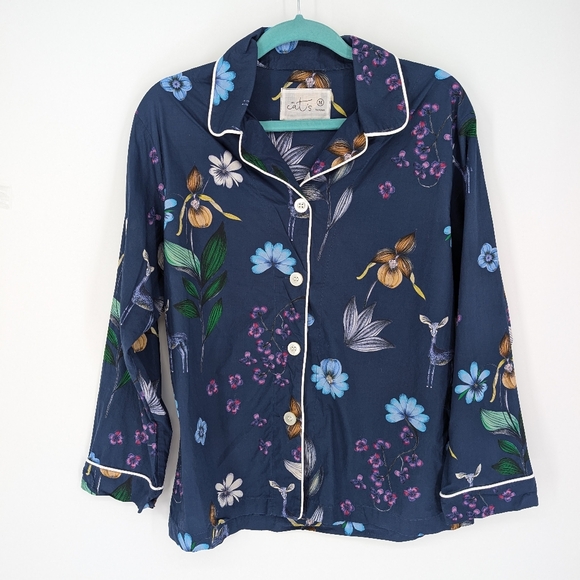 The Cat's Pajamas Deerly Luxe Pima Cotton Pajama Set - Picture 5 of 11